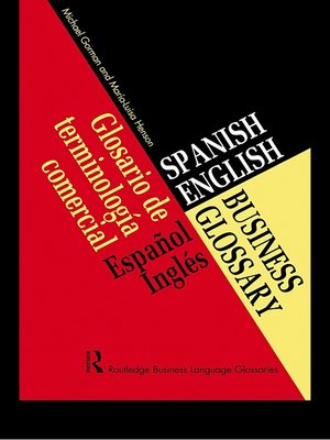 cover image of Spanish/English Business Glossary